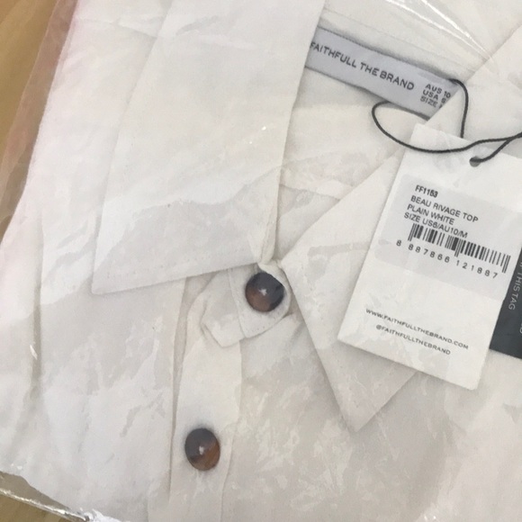 Faithfull The Brand Beau Rivage Cropped Shirt - Picture 6 of 6